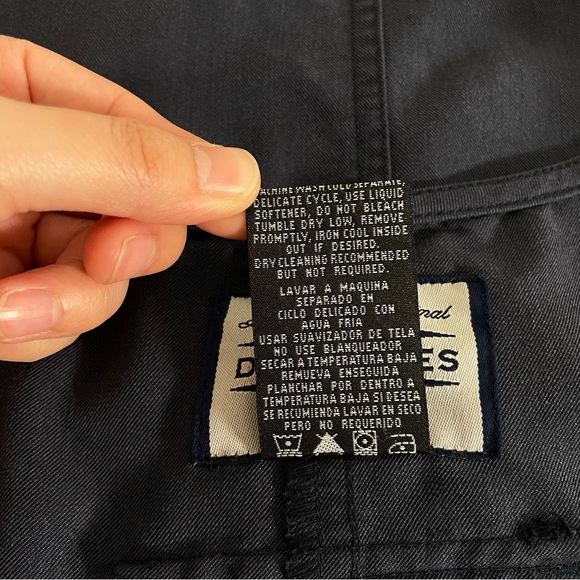 Authentic & Original Directives Overall Sleeveless Dress Navy Lyocell Y2K Medium - Picture 14 of 14